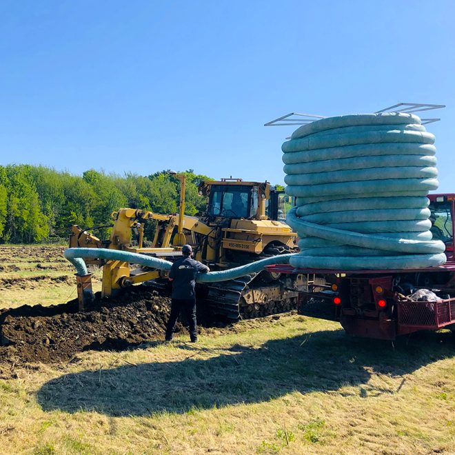 drainage pipe with 250 microns filter sheath